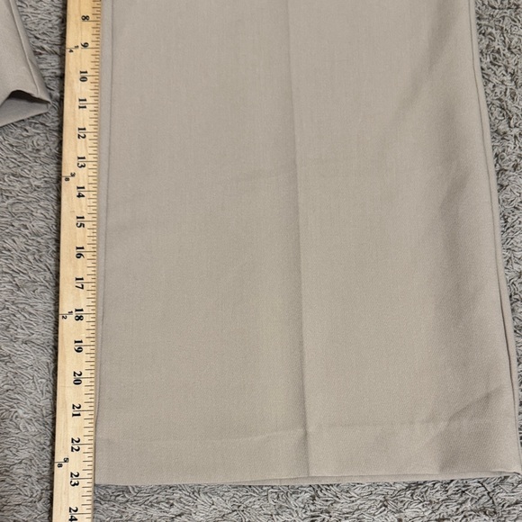 Zara High-Waisted Tan Culotte Trousers Wide-Leg Cropped size L Streetwear Office - Picture 8 of 9